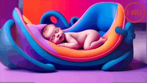 Bébé de profil montrant une asymétrie crânienne due à une plagiocéphalie