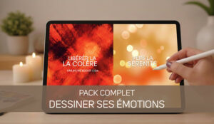 Cours d'art-thérapie avec Sylvie Roduit par le dessin pour apprendre à libérer ses émotions sans savoir dessiner.