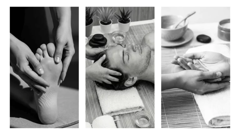 Massage métamorphique avec Sophie Antille : travail sur les pieds, les mains et la tête pour libérer les mémoires émotionnelles