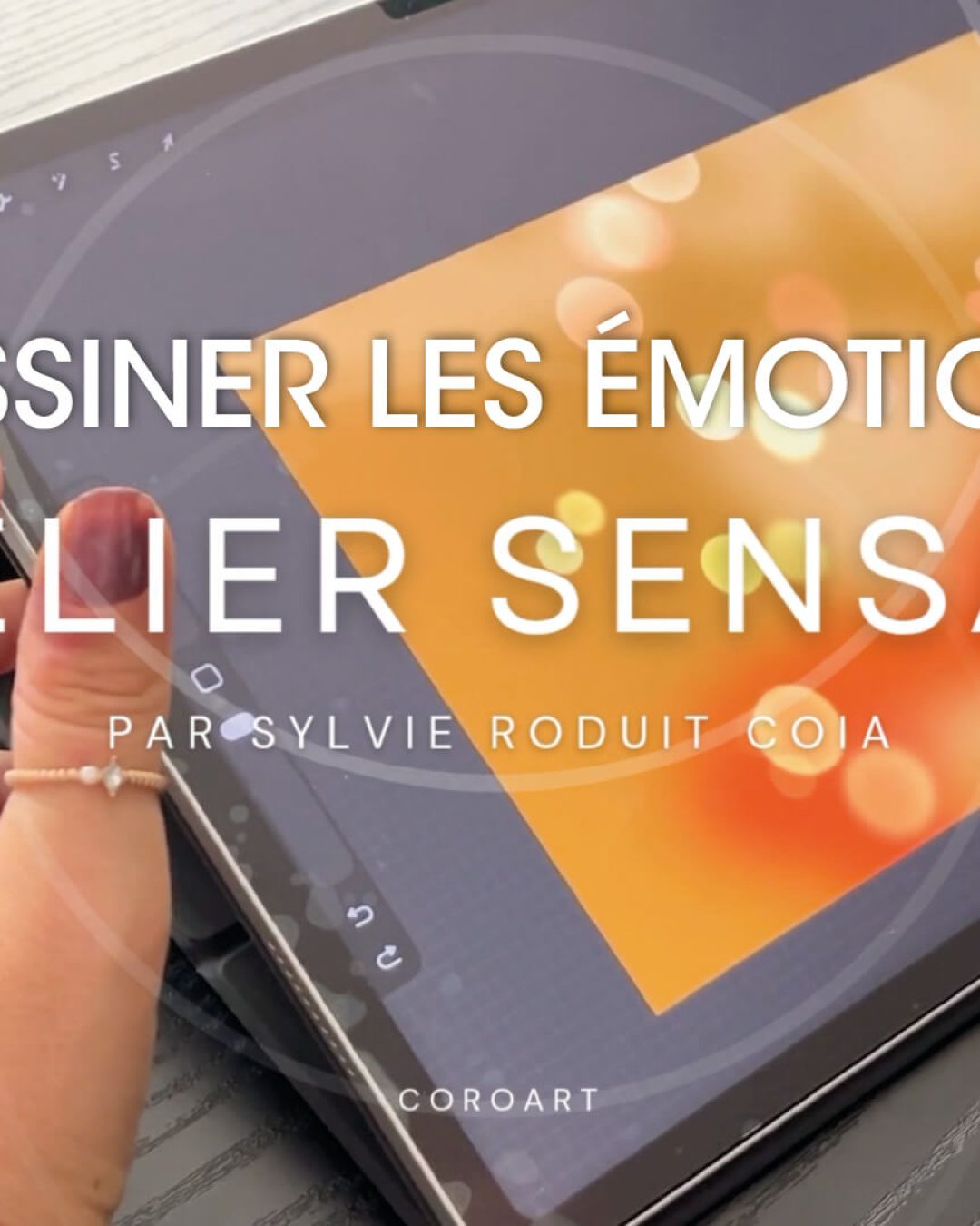 DESSINER SES ÉMOTIONS : la sérénité – illustration artistique avec couleurs apaisantes et effets de lumière